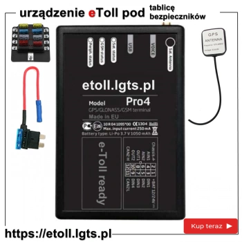ZSL eToll e-toll urządzenie do samodzielnego montażu pod tablicę bezpieczników