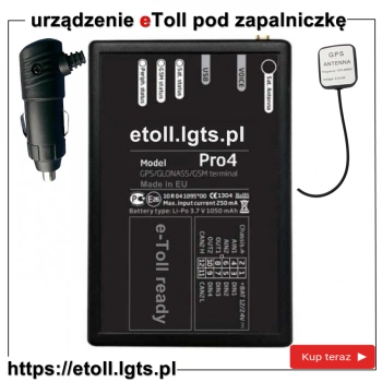 OBU eToll e-toll urządzenie do gniazda zapalniczki